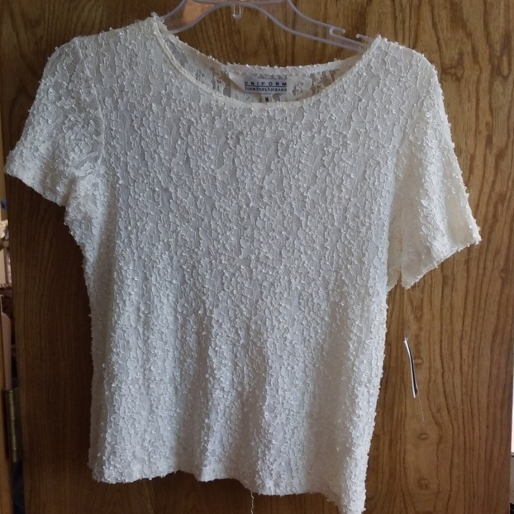 Lace knit top